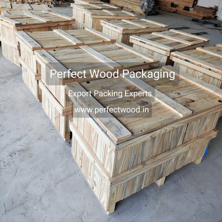 Pinewood box for export packing