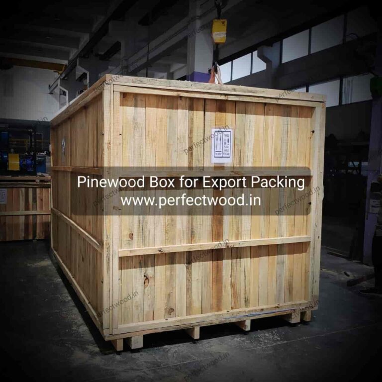 Pinewood box for export packaging in Ahmedabad, India