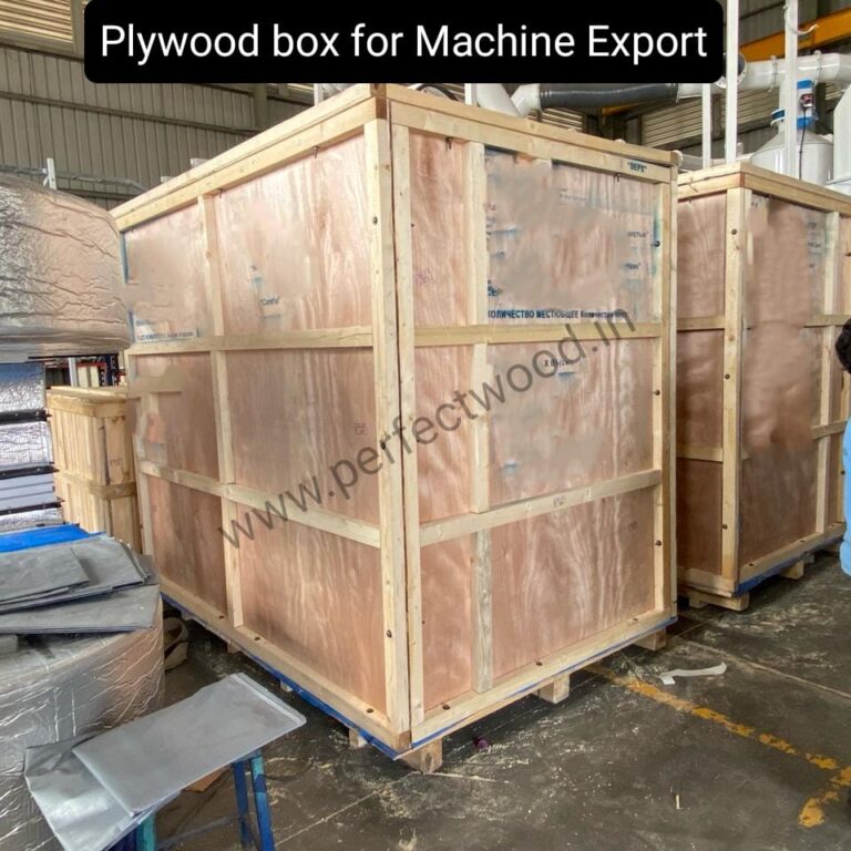 Plywood box for machine export