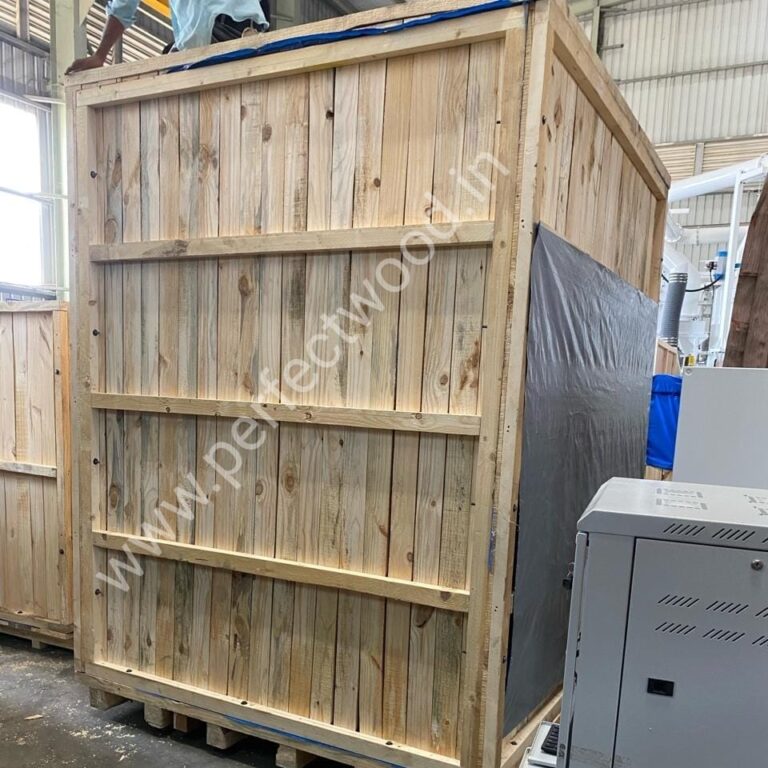 pinewood box for machine export packing in Ahmedabad