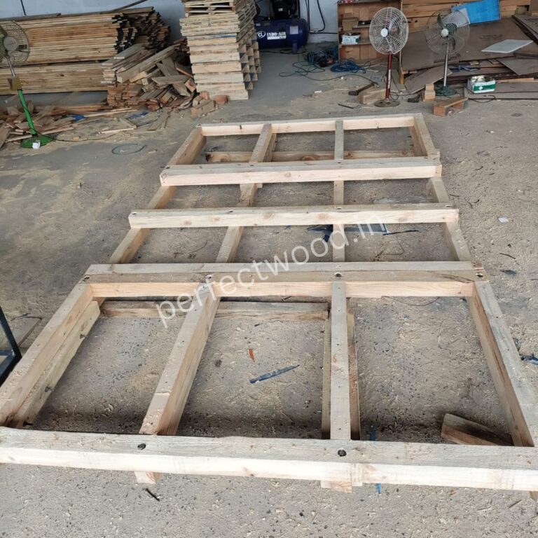 Pinewood skid pallet