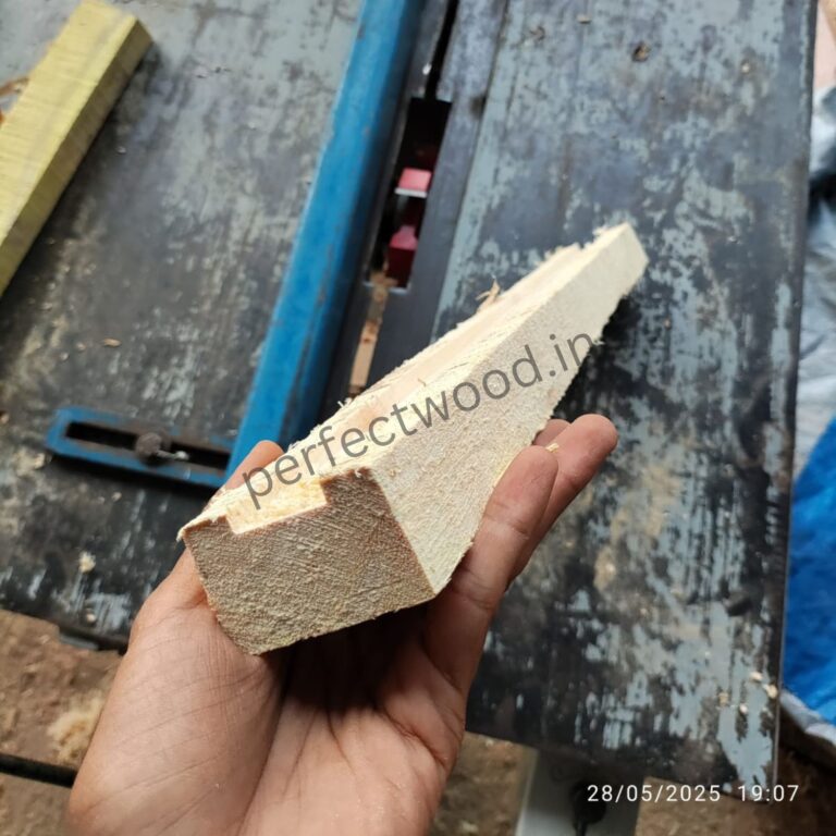 wooden slotted runner for pipes