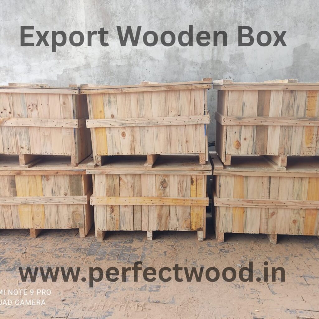 export wooden box for machines