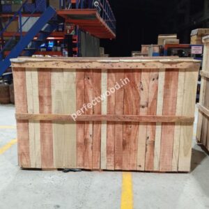 wooden box for transport packing of machine