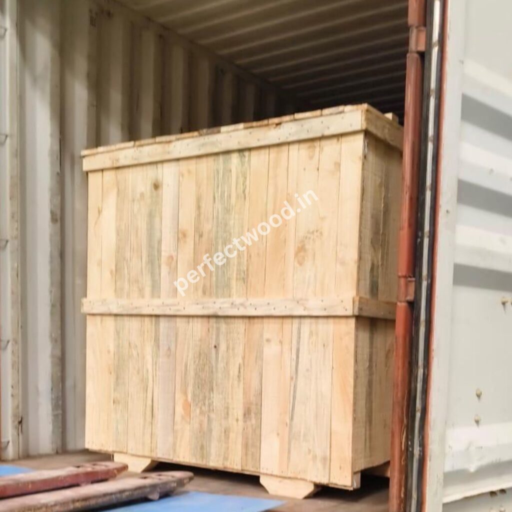 wooden packing for machine export container packing